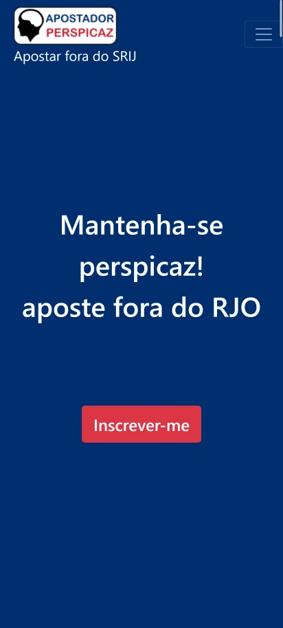 Apostador Perspicaz Captura de tela da página inicial