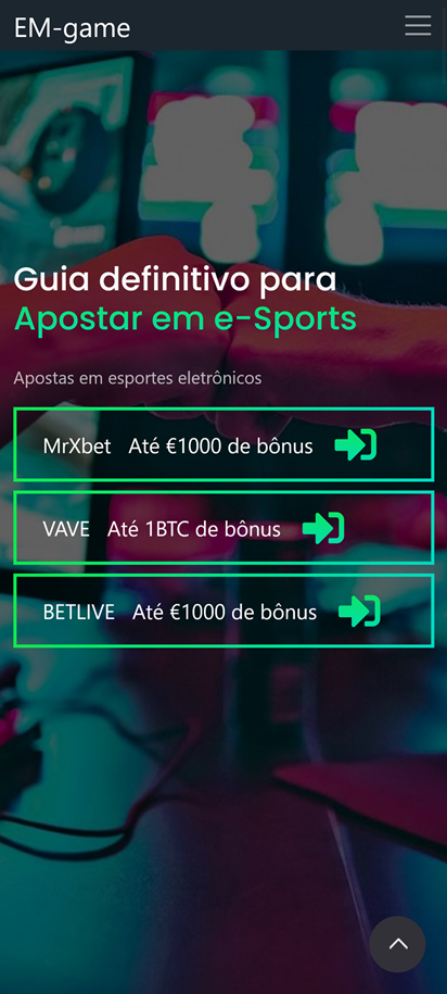 EM-game Captura de tela da página inicial