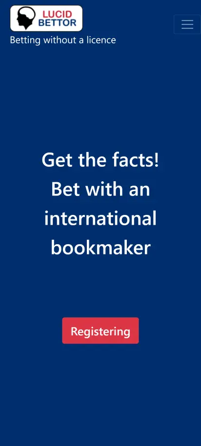 Lucid Bettor Homepage Screenshoot