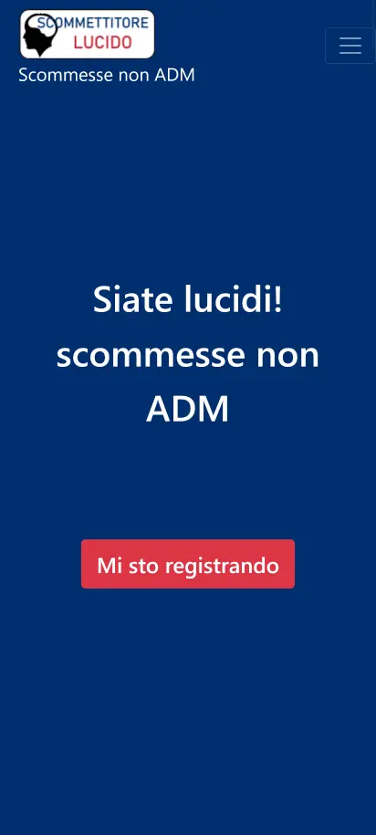 Scommettitore Lucido Screenshot della homepage