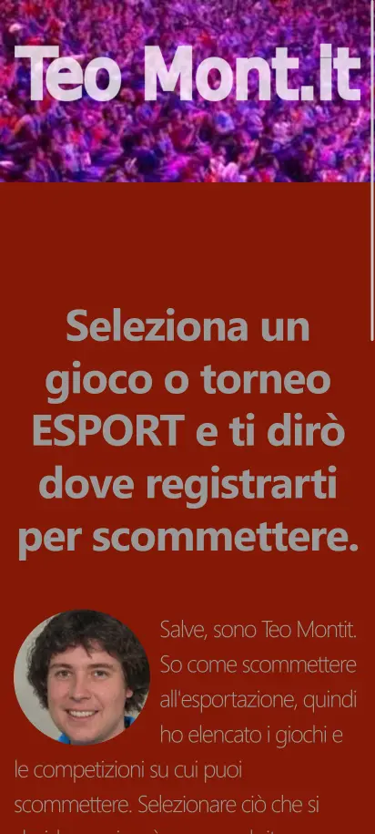 Screenshot della homepage di Bog Smsmeteomont